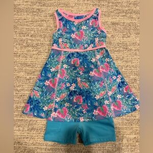Tommy Bahama Pink and Blue Floral Dress